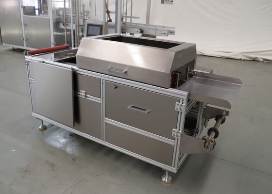 15-20pcs/Min Semi Automatic Overwrapping Machine Chocolate Equipment